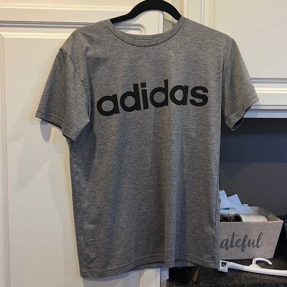 Gray adidas boys Tshirt